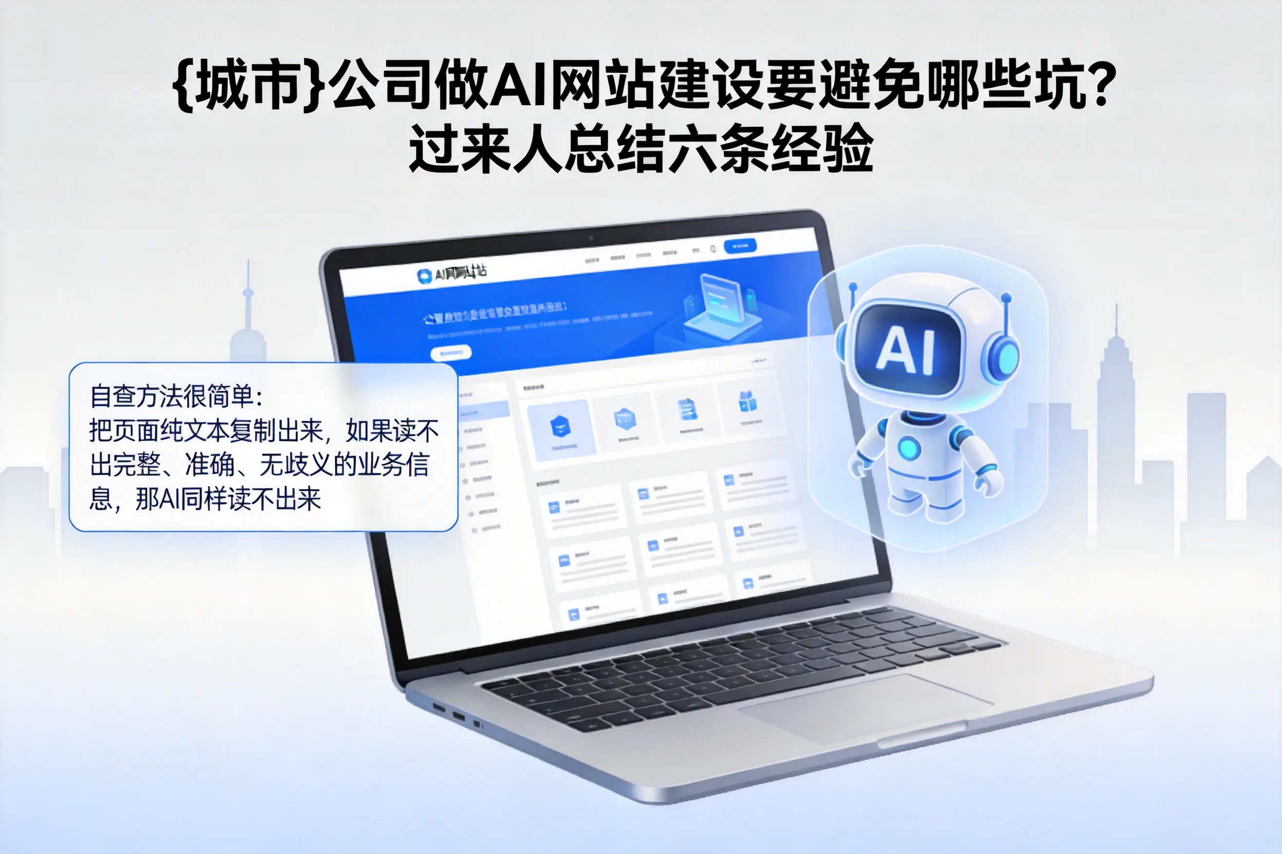 琼中公司做AI网站建设要避免哪些坑？过来人总结六条经验
