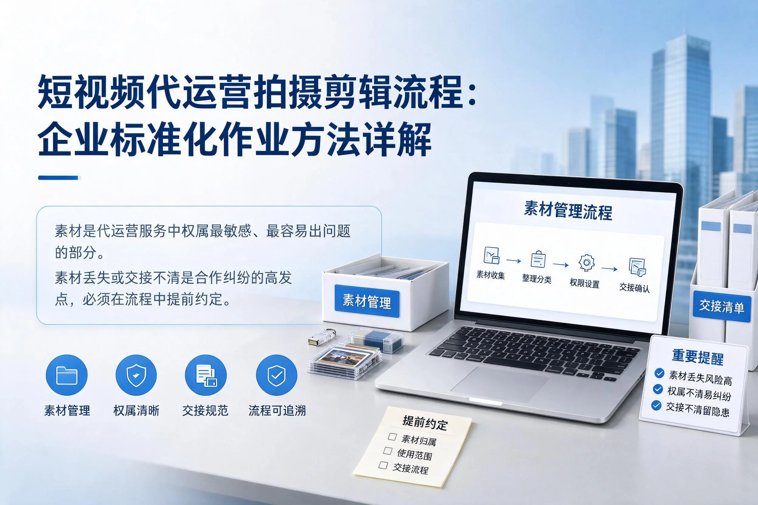 短视频代运营拍摄剪辑流程：琼中企业标准化作业方法详解