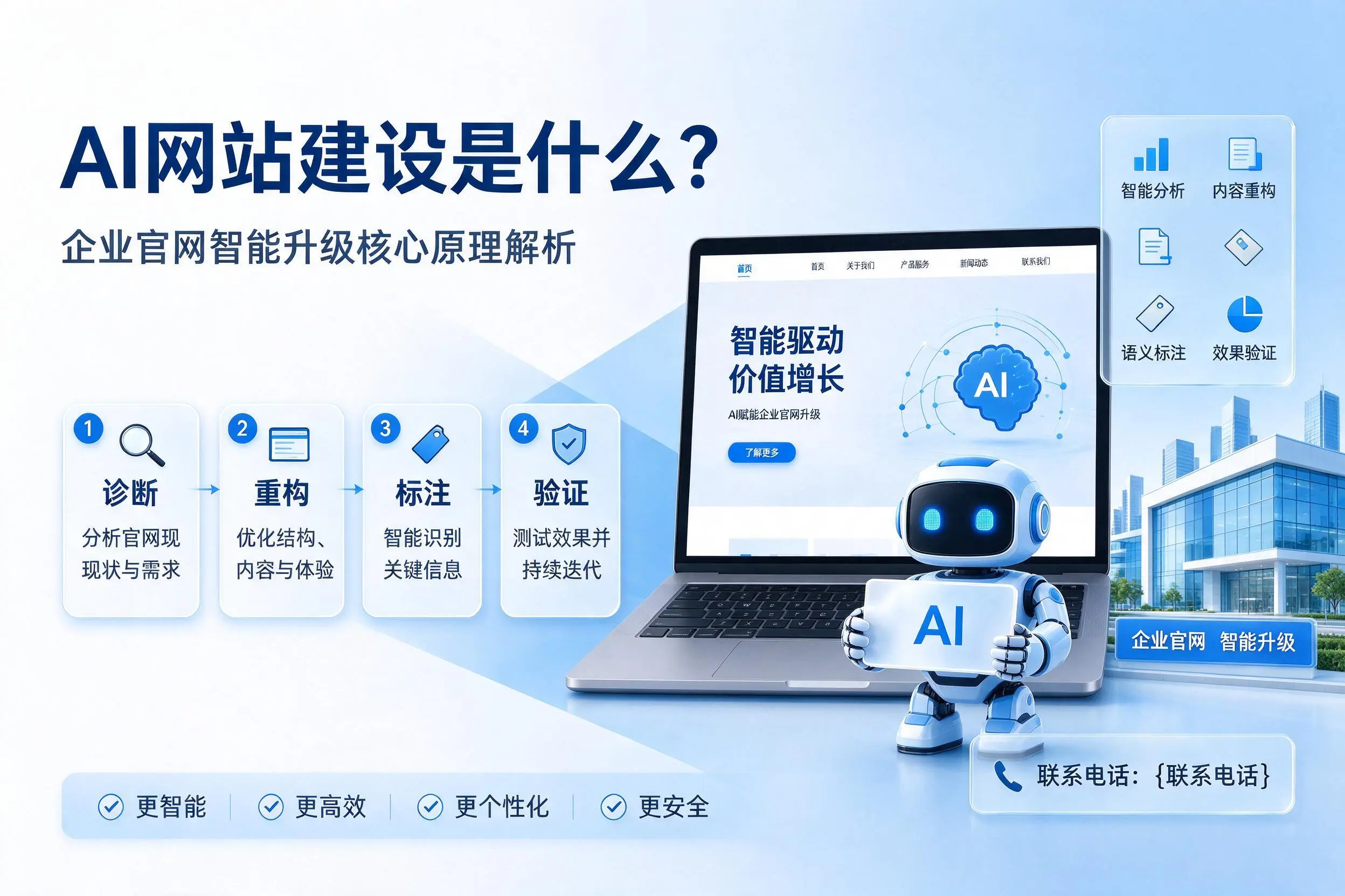 AI网站建设是什么?琼中企业官网智能升级核心原理解析