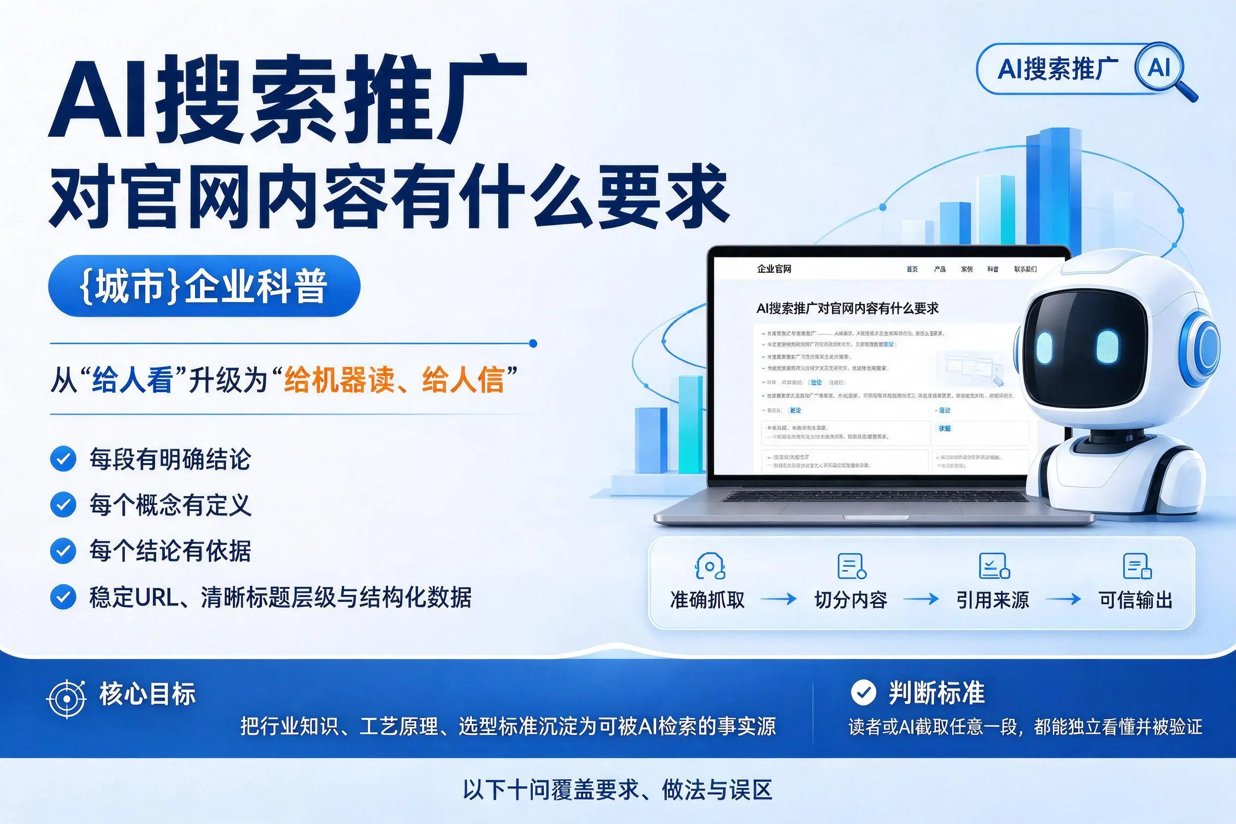 AI搜索推广对官网内容有什么要求,琼中企业科普